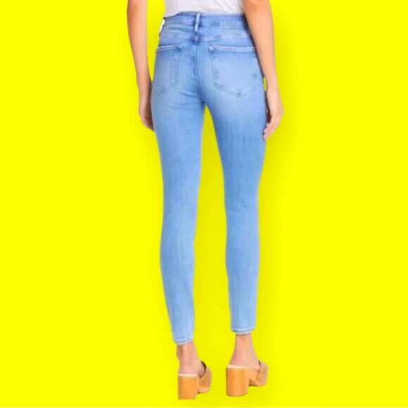 Frame Skinny Jeans in Blue | Size 27 - Picture 4 of 4